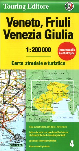Veneto, Friuli Venezia Giulia 1:200.000 libro