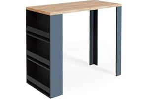 Vicco Tavolo bar alto, Rovere/Antracite, 57 x 117 cm