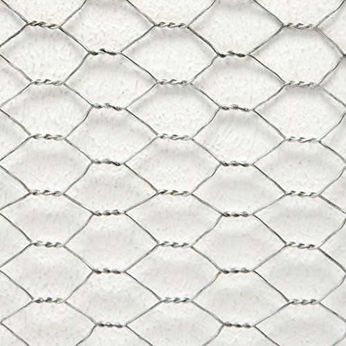 Maschendraht Kaninchendraht Drahtgitter Sechseckgeflecht | 25m Drahtrolle | 75cm(H) | Maschenweite 13x13mm | 0.9mm verzinkt - 5