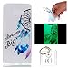 Produktbild Hülle Leuchtende Galaxy Note8 (6,3 Zoll) Silikon Etui Handy Hülle Weiche Transparente Luminous TPU Back Case Tasche Schale Leuchten In Der Nacht Für Galaxy Note8 (6,3 Zoll) + Schlüsselanhänger (P) (15)