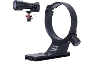 iShoot Metalowy kołnierz obiektywu pierścień do montażu statywu kompatybilny z Nikon Nikkor Z 180-600 mm F5.6-6.3 VR, wspornik obiektywu dolny Arca-Swiss Fit Quick Release Plate do głowicy zaciskowej