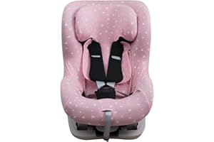JYOKO KIDS Baby car seat cover made cotton compatible with Romer King II, Trifix, Casualplay (Pink Sparkles)