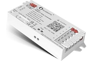 LIGHTEU, GLEDOPTO Matter WiFi RGBCCT 5-kanałowy kontroler LED 12-24 V PWM 20 A Matter Smart Home Support Alexa GL-C-218M