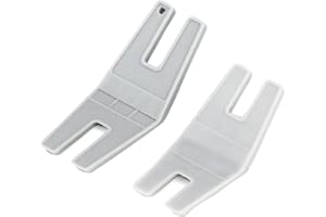 QWORK® 2 Pcs Outil de Pied de Biche pour Machine à Coudre, Aide à Couture Volumineuse en Plastique (2 Tailles)