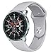 Produktbild bingT Kompatibel Samsung Galaxy (46mm) Uhrenarmbänder, 22mm Weiches Silikon Sportband für Samsung Gear S3 Frontier/Classic, Galaxy Watch 46mm, Moto 360 2nd Gen Smart Watch (Grau)
