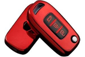 HIBEYO Składane etui na kluczyki samochodowe pasuje do Renault etui na klucze, silikonowe, ochronne do Renault Sandero, Stepway, Arkana, Captur, Kadjar, pilot zdalnego sterowania, skrzynka na klucze,