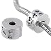 Produktbild rubyca Clip Lock Verschlüsse Perlen W/Gummi Stopper für europäische Charm-Armband Schmuck, Kupfer, Model 209, 10 Stück