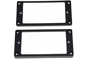 Dopro - Juego de 2 anillos de pastilla Humbucker para pastillas de cuello, marco de montaje curvado o plano inferior 35 para pastillas de cuello y 79 para pastillas de puente