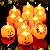 PartyToko Halloween Jack O Lantern L E D Halloween Pumpkin Light, Light up Pumpkin for Halloween Tabletop Decoration - Pack o