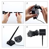 GDEALER LED Solar Lichterkette Weihnachten Decoration 22m 200 LED 8 Modes Wasserdicht für Outdoor Party, Haus Dekoration, Hochzeit, Weihnachten, Feier Festakt (Warmweiß) - 6