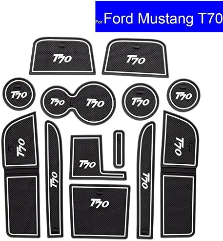 Car Non-slip Interior Door Gate Slot Mats Cup Holder Pads Groove Mat Cushions