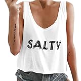 iHENGH Neujahrs Karnevalsaktion Damen T-Shirt, Frauen Sommer Sommer Solid Farbe Brief ärmelloses Vest Tops