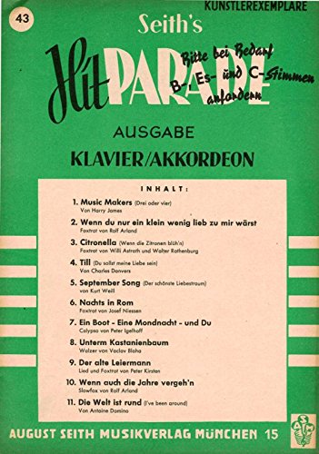 Preisvergleich Produktbild Seith´s Hitparade Heft 43 Künstlerexemplar