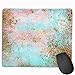 Produktbild Mauspad mit Meerjungfrauen-Motiv, rutschfest, Gummi, rechteckig, für Computer, Laptop, 24,6 x 29,5 cm, Rosa/goldfarben
