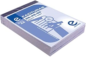 FLOJIM 4 Talonarios Mini Factura - DIN-A6 25 juegos x Triplicado