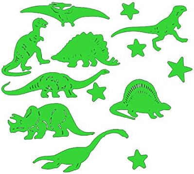 GLOW IN DARK STICKERS DINOSOUR FOR BABY NURSERY ROOM, CEILING AND WALLS