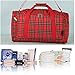 Pre-packed Essentials hospital bag/maternity/holdall for Mum & Baby - red tartan check - FREE NEXT DAY DELIVERY!