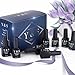 Y&S 8ML UV LED Soak Off Gel Nail Polish Glitter Nail Salon Manicure Starter Kit Including 6 Colours Gel Polish And Base Coat and Top Coat #009