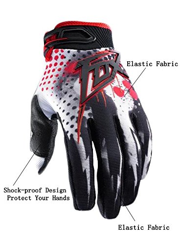 Fox Riot Motocross Handschuhe Fahrrad Racing Full Finger bequem elastisch und ideale Atmungsaktivität - 4