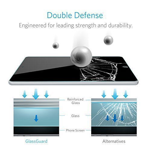 iPad Pro 10.5 Zoll Displayschutz, Anker Doppelter Schutz Premium Hartglas Tablet Schutzfolie mit Retina Display - 2