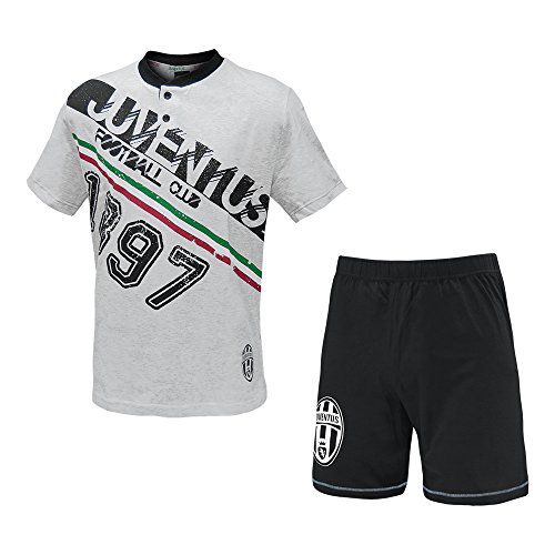 Pigiama / Homewear Corto JUVENTUS Prodotto Ufficiale PLANETEX Jersey Art.14055 ( Grigio Melange - 46 / S)