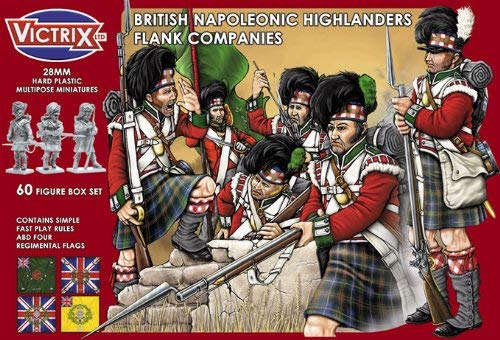 Victrix VX0007 - Compañías Británicas Del Flanco Napoleónico Highlander - Miniaturas De Plástico De 28 mm Napoleónicas