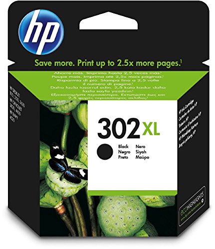 1x Original XL HP Tintenpatrone F6U68AE HP 302XL HP 302 XL für HP Deskjet 2130 - BLACK - Leistung: ca. 480 Seiten/5%