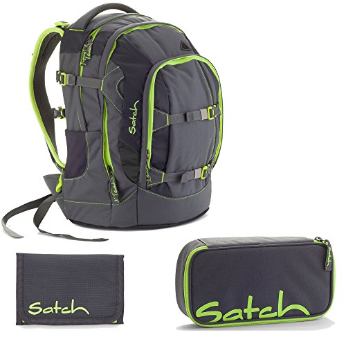 Preisvergleich Produktbild Satch Pack by Ergobag Phantom 3er Set Schulrucksack + Schlamperbox + Geldbeutel