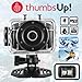 Price comparison product image Thumbs Up 1.3MP HD Video Recording IPX8 Rated Waterproof Sports Action Camera - with 1.77 LCD Screen and 120° Wide angle lens - 8GB MicroSD Card and 5 Piece Accessory Kit Included