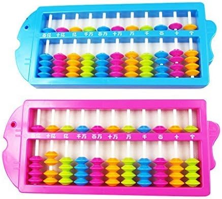 Happy Will Colorful Beads Chinese Plastic Soroban Abacus Arithmetic Calculating Tool Toys for Kids with Stylus