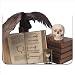 Produktbild Halloween Requisiten-Set, gruselige Bücher / Schädel / Krähe / Gift / Mauspad, aus dickem Gummi, weiche Oberfläche