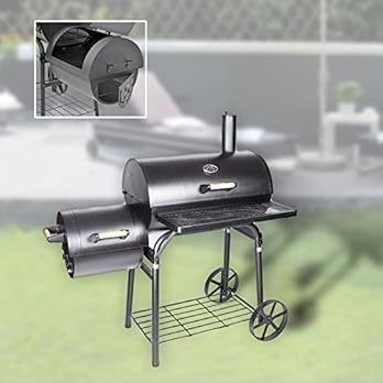 Xl Profi Smoker Bbq Grill Grillwagen Holzkohle 15mm Stahl Massiv Lokomotive
