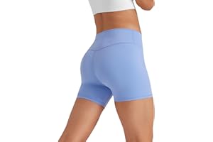 Glacspyg Short de Cyclisme pour Femmes : Tenue de Sport, Shorts de Gym Taille Haute, Shorts de Yoga avec Poches, Idéaux pour l'Entraînement, la Course, Le Sport.