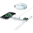 Anker MagSafe Compatible 3-in-1 Wireless Charging Station, Qi2 Certified 15W MagGo Charger, Foldable Travel Wireless Charging Pad for iPhone 16/15/14/13/12 Series, AirPods, Apple Watch, and More