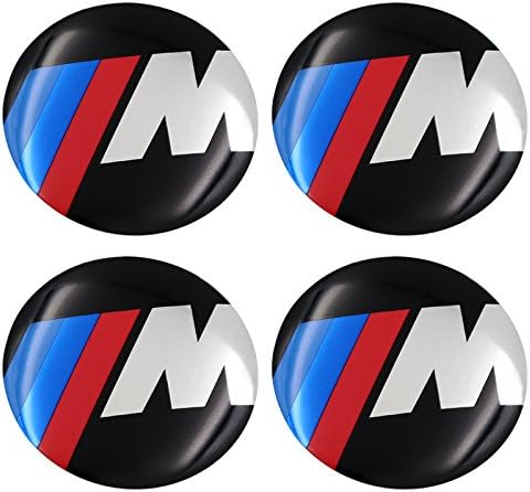 Set of 4 Ø58 mm Emblem Rim sticker Wheel Trims M Power Performance Logo