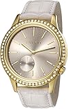 Becky Women'Esprit Herren Quarzuhr mit Grau Dial Analog-Anzeige und Lederband ES107762003 Beige