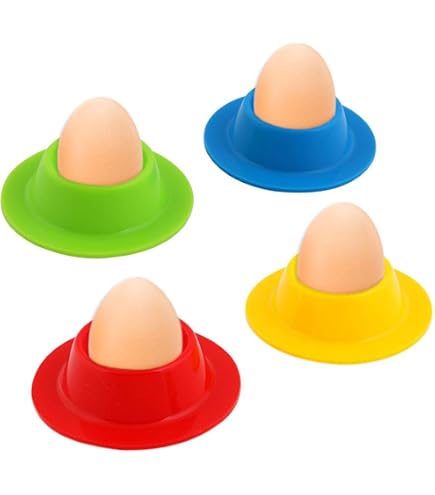 4 Portauova In Plastica Per Uova Sode: Tazze Porta Uovo Eleganti Per Colazione E Cucina - 2