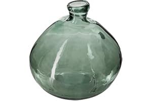 ATMOSPHERA CREATEUR D'INTERIEUR Atmosphera - Vase Dame Jeanne - Verre recyclé - Vert Kaki D33 cm