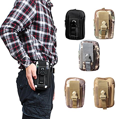 xhorizon® Universal Handytasche mit Gürtelschlaufe und Gürtel Latch Für Multi Mobiltelefon Modelle 6″ Halfter Funktional Brieftasche Beutel - 4