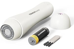 ‎TOUCHBEAUTY TOUCHBeauty Gesichtshaarentferner für Frauen, AG-1653EU,Damenrasierer Elektrisch Gesicht Damen Gesichtsepilierer Rasierer Damen Elektrisch Gesichtsrasierer für Wangen, Lippen, Kinn und Hals,Beige
