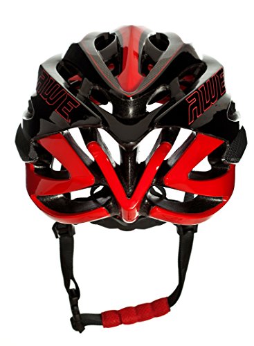 AWE® AWESpeed™ In-Mould Helm Erwachsene Männer Straßen-Radsport 56-58cm Schwarz-rot-Carbon - 4