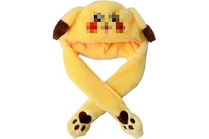 Awonlate Cappello con Orecchie Mobili, Cappello Peluche Coniglietto, Cappello di Coniglio, Cappello con Le Orecchie, Cappello per Cosplay Festa di Compleanno