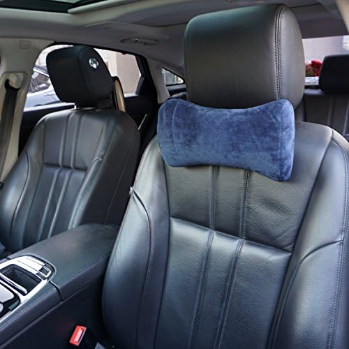 Car Neck Pillow - Hankey Memory Foam Headrest Travel Pillow for Cars, SUVs, Buses &amp; Planes - Breathable, Hypoallergenic &amp; CertiPUR-US Certified Head Support Cushion