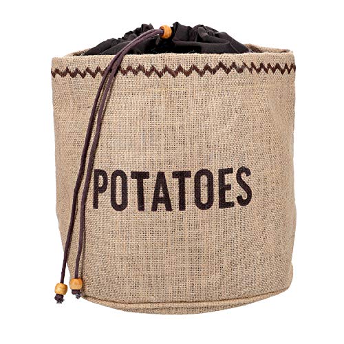 Kitchen Craft Natural Elements Hessian - Sacco per conservare Le Patate con Fodera Oscurante
