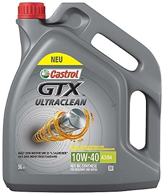 Castrol Limited 15 A4d5 5L GTX Ultraclean 10 W-40 A3/B4 Huile de moteur 5 litres, gris