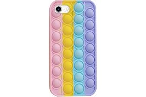Fidget Toys telefonfodral, Pop Fidget Phone Case, Pop Fidget Reliver stressleksak Bubble Phone Case, Pop Bubble Protecive Phone Case, mjukt silikon skyddande skal, stötsäkert mobilskal, iPhone 7/8/SE