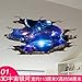 Produktbild Wandaufkleber Wandtattoo Wohnzimmer3D Stereoskopische Selbstklebende Decke, Stern Gemalt, Herberge Kosmos Planeten, 01.3D Universum Galaxy, Groß