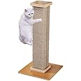 NeoStyle Ultimate Cat Scratching Post,80cm Tall Cat Scratchers for Indoor Cats,Cuboid Sisal cat scratch column(Brown)