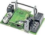 Ermöglicht das Schalten, bspw. eines Schalter- oder Tastereingangs, 12 V-Signalgebers oder von LEDs per Funk im Kleinspannungsbereich