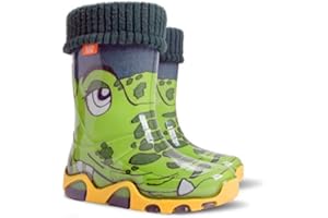 GOLDKIDS Demar LUX Gummistiefel Regenstiefel Kinderstiefel gefüttert mit Innensocken Mädchen Jungen